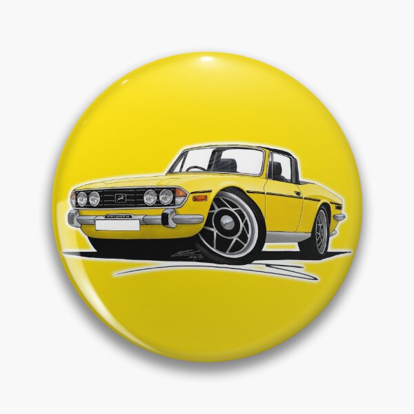 Item preview, Triumph Stag Yellow (with Black Interior) designed and sold by Yeomans Cartoons.