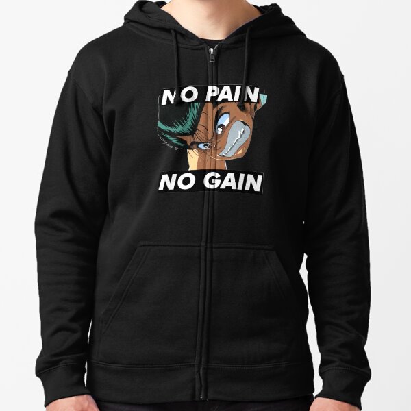 Yusuke Urameshi - NO PAIN NO GAIN Zipped Hoodie