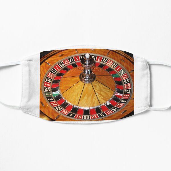 Las Vegas casino roulette wheel on Tee Shirt, cards, prints by Tom Conway Art Mask