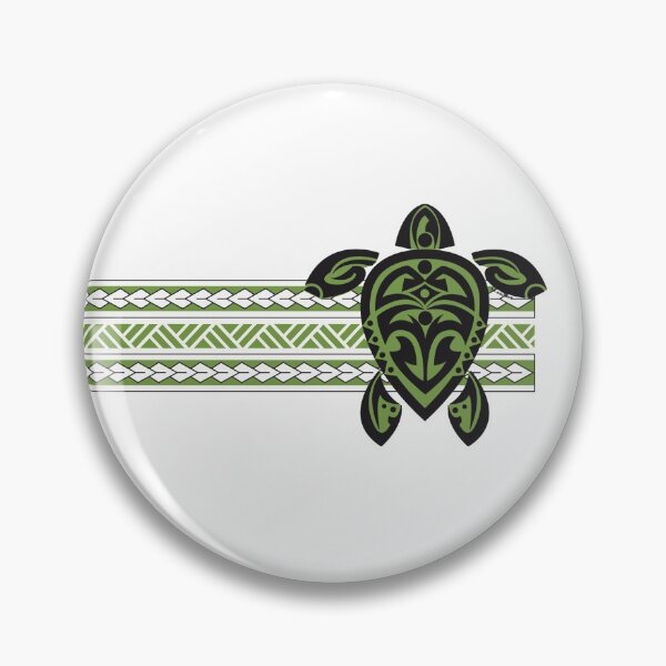 Item preview, Green Tribal Turtle Tattoo Stripe designed and sold by srwdesign.