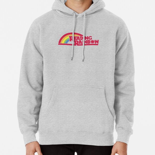 Reading Rainbow on Black Pullover Hoodie