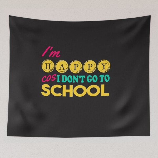Item preview, Iam Happy cos I don't go to School - funny kids, holiday t-shirt designed and sold by ViVedX.