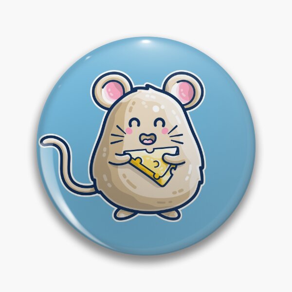Item preview, Mouse Holding Cheese Kawaii Cute designed and sold by Flaming Imp.