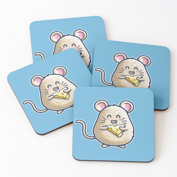 Item preview, Mouse Holding Cheese Kawaii Cute designed and sold by Flaming Imp.