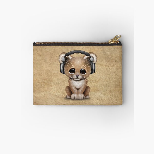 Item preview, Cute Lion Cub Dj Wearing Headphones  designed and sold by JeffBartels.