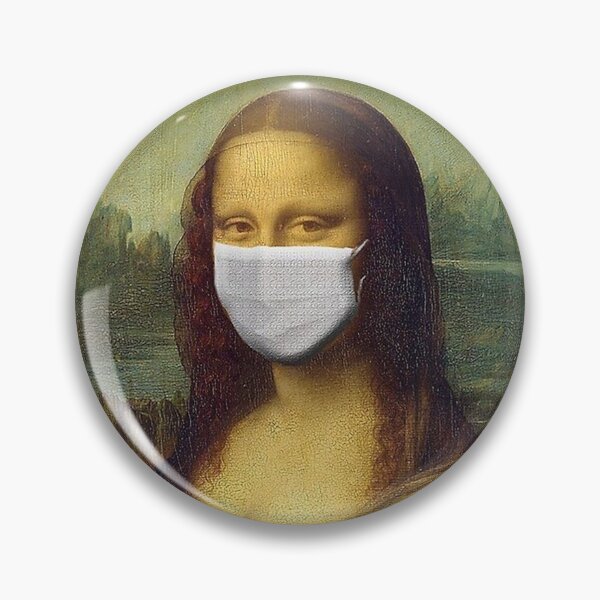 Item preview, Mona Lisa in face mask designed and sold by HoodlumTim.