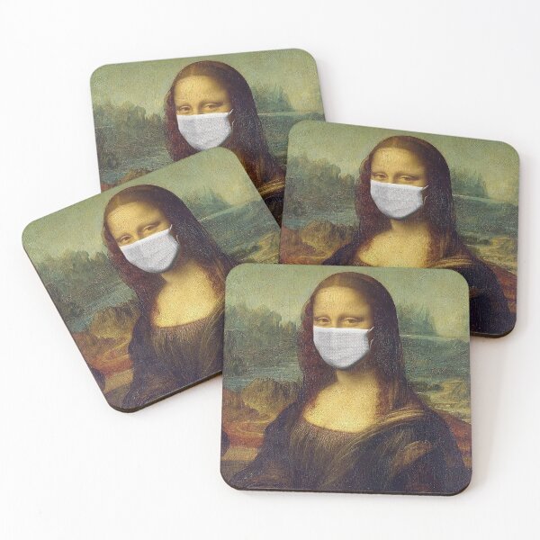 Item preview, Mona Lisa in face mask designed and sold by HoodlumTim.