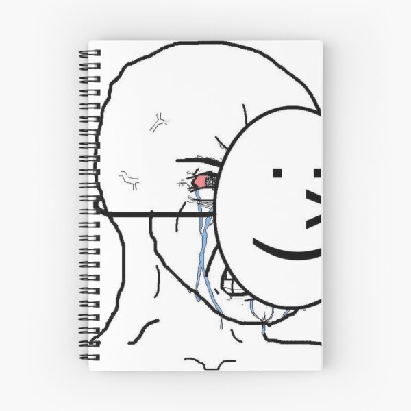 Item preview, crying with mask meme designed and sold by Heart-and-Skull.