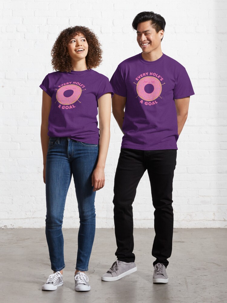 Thumbnail 1 of 7, Classic T-Shirt, Every hole's a goal designed and sold by penandkink.