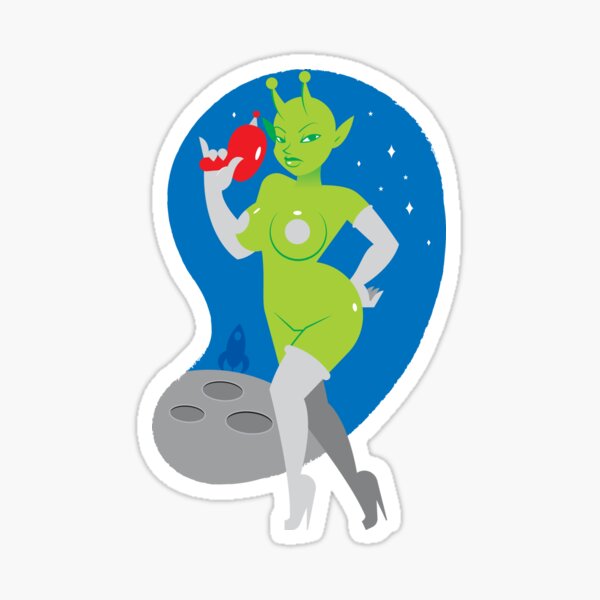 Item preview, Alien Girl designed and sold by penandkink.