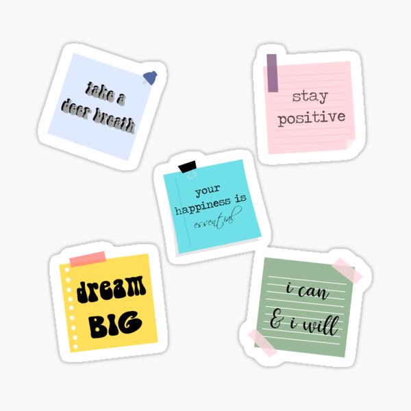 Artikel-Vorschau von Hinweis zum Self Sticker Pack, designt und verkauft von freelysimple.