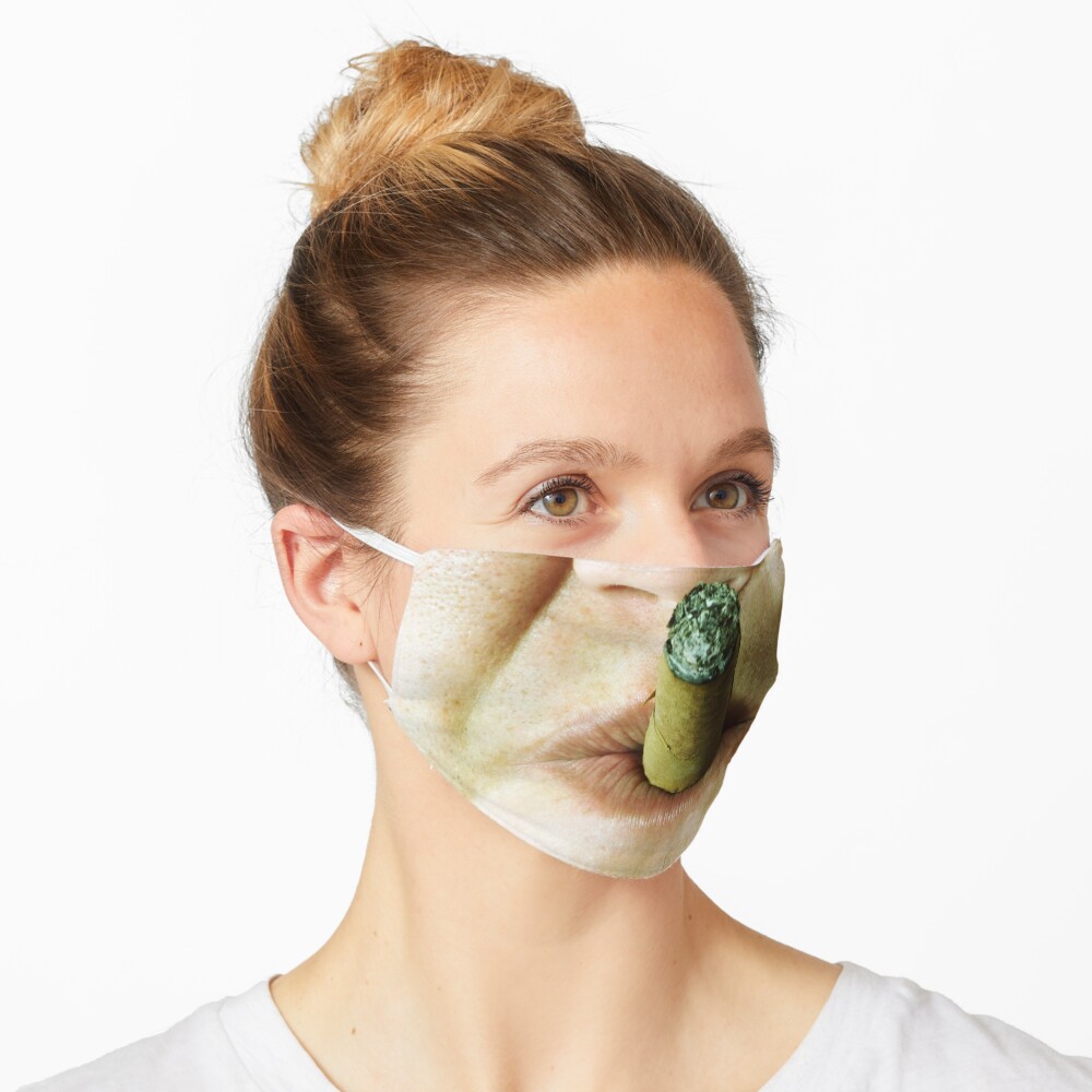 Rauchende Zigarren Lustiger Personlicher Schutz Corona Virus Gesichtsmaske Maske Von Apparelbydims Redbubble