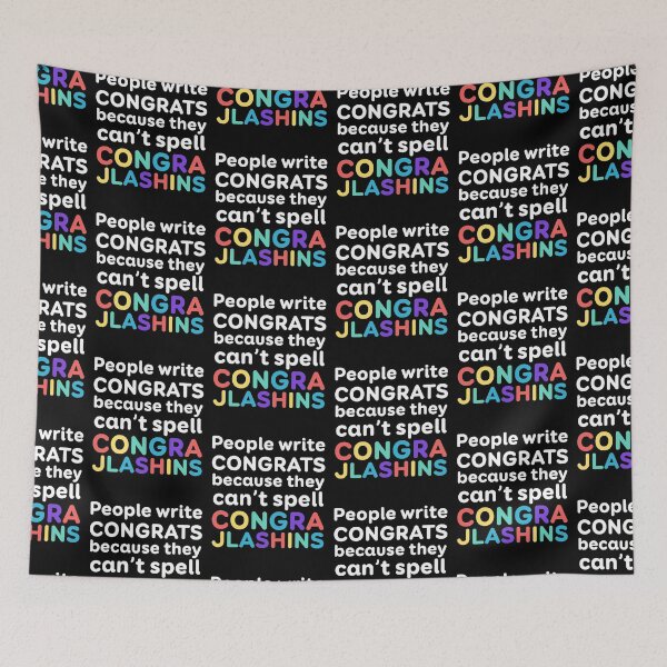 Item preview, People Spell Congrats Funny Meme designed and sold by elijohn23.