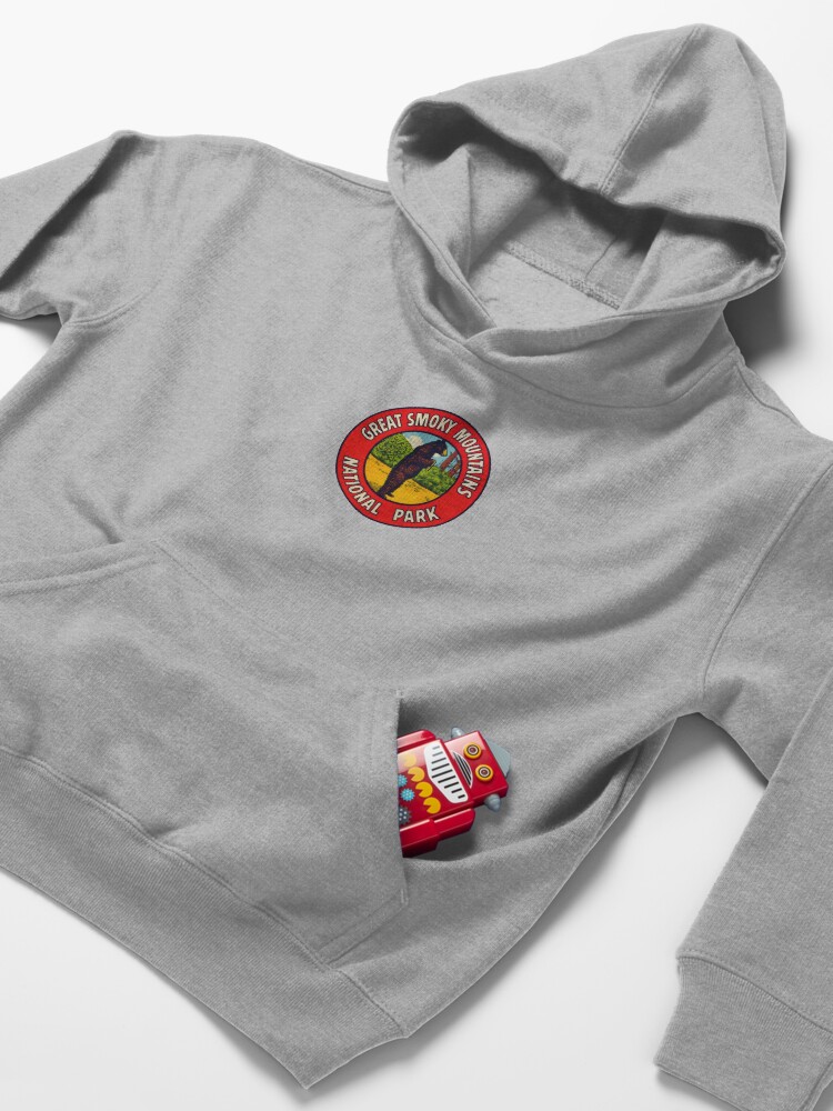 Alternate view of 1940s Great Smoky Mountains National Park Kids Pullover Hoodie