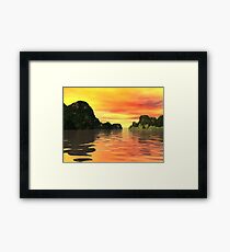 Yellow Fantasy Framed Print