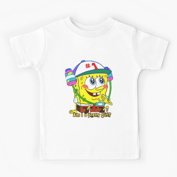 Camiseta Para Ninos Soy Una Chica Bonita Bob Esponja Pantalones Cuadrados De Victoriab 123 Redbubble