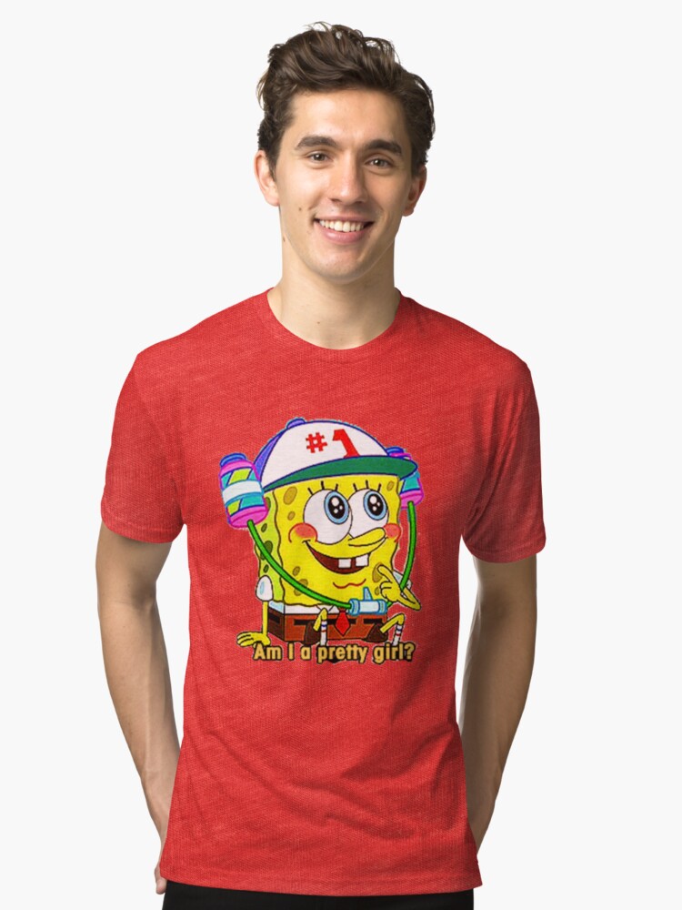 am i a pretty girl spongebob squarepants unisex t shirt by