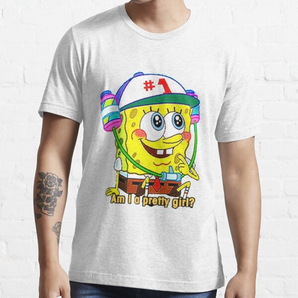""Am I A Pretty Girl?" SpongeBob Squarepants" Tshirt for Sale by