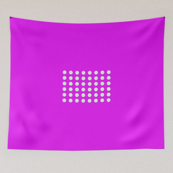 Item preview, CIRCLE TURQUOISE DOT PURPLE FUNNY FACE MASKS designed and sold by alaechamlal.