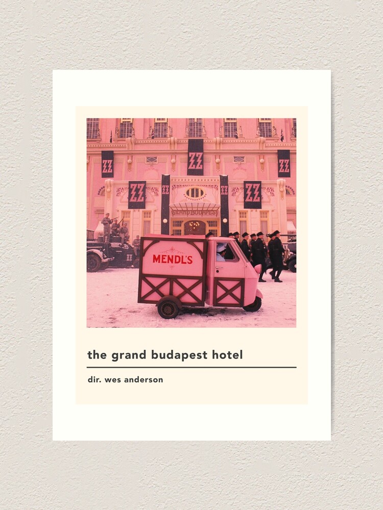 Wes Anderson Poster Grand Budapest Hotel Print Movie 