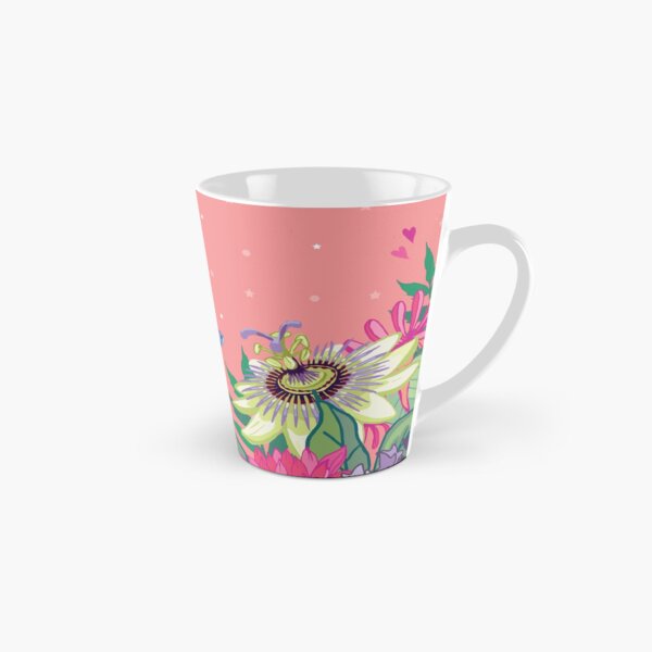 Spring Garden on Coral Tall Mug