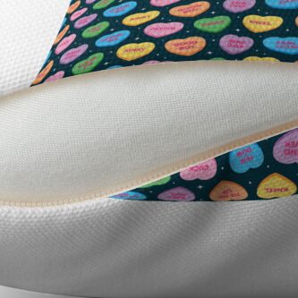 Alternate view of Kinky Candy Hearts Throw Pillow