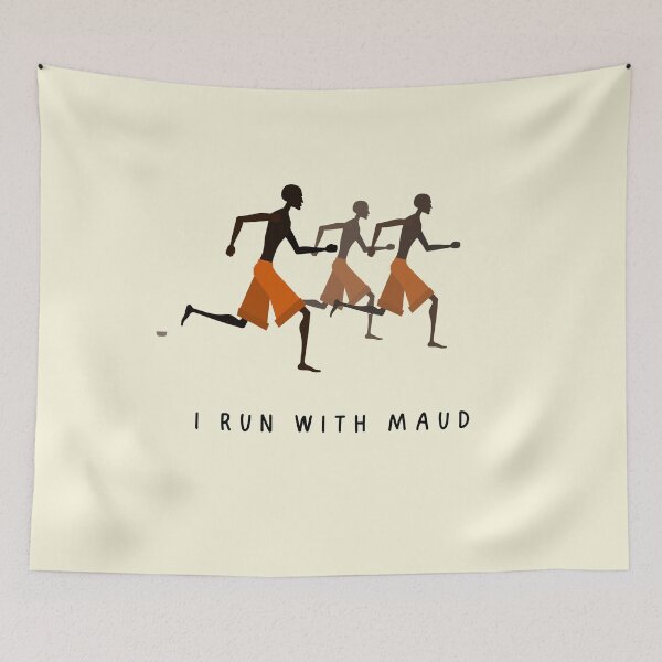 Item preview, I Run With Maud Justice for Ahmaud Arbery designed and sold by Combistudios.