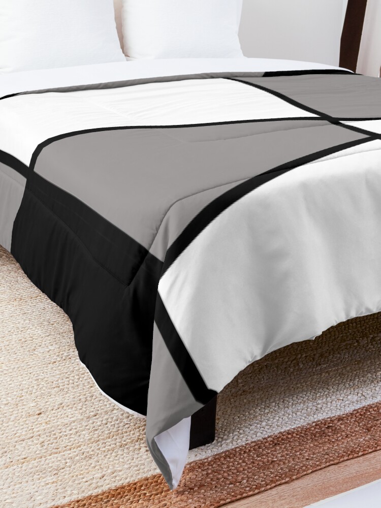 Alternate view of Black Modern Pattern Comforter