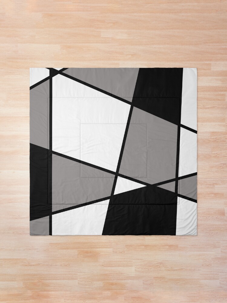 Alternate view of Black Modern Pattern Comforter