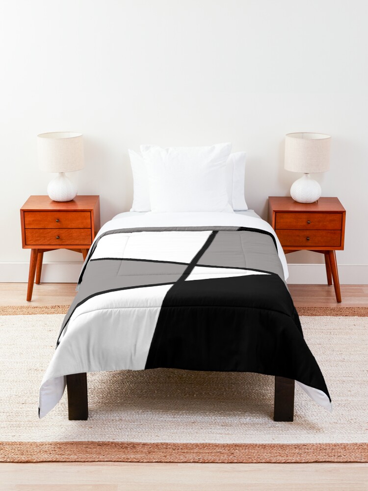 Alternate view of Black Modern Pattern Comforter