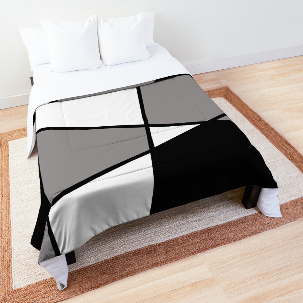 Black Modern Pattern Comforter