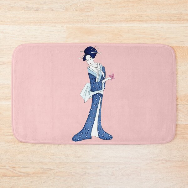 Item preview, Blue geisha and butterfly designed and sold by Aidi Riera.