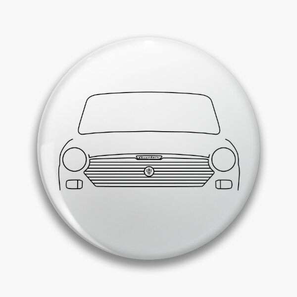 Item preview, Austin 1100 classic car outline graphic (black) designed and sold by soitwouldseem.