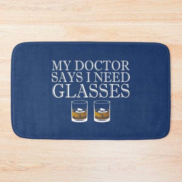Item preview, My Doctor Says I need Glasses  Two of Whiskey lover funny gift with pun quote  designed and sold by alenaz.