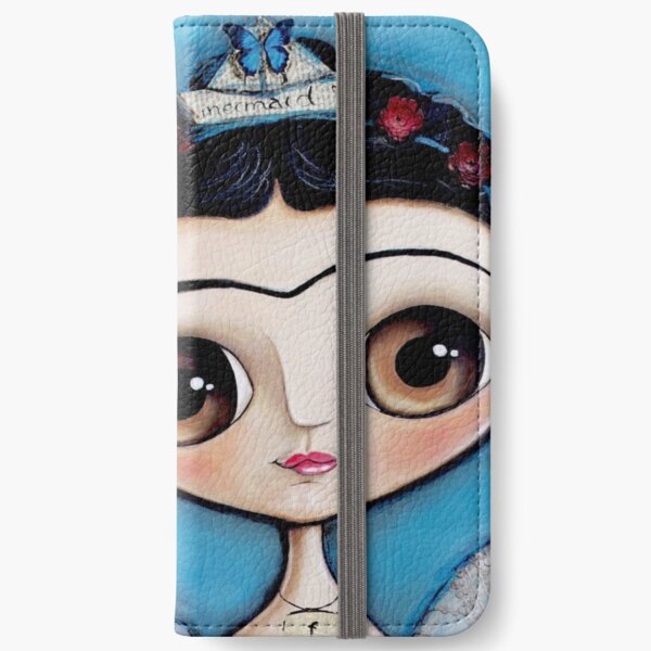 Mermaid and the black cat iPhone Wallet