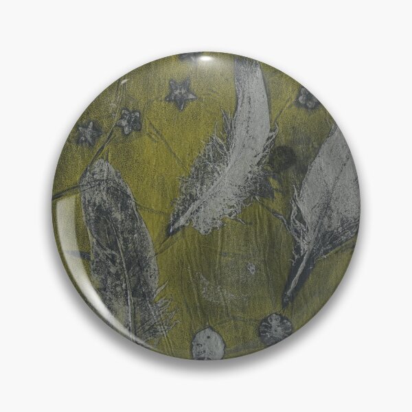 Item preview, Feathers on Black Gelli Plate Print designed and sold by LymphomaLass.