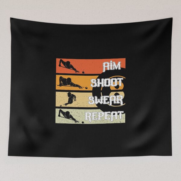 Item preview, Aim Shoot Swear Repeat Ball Pool Billiards designed and sold by dreamy11.