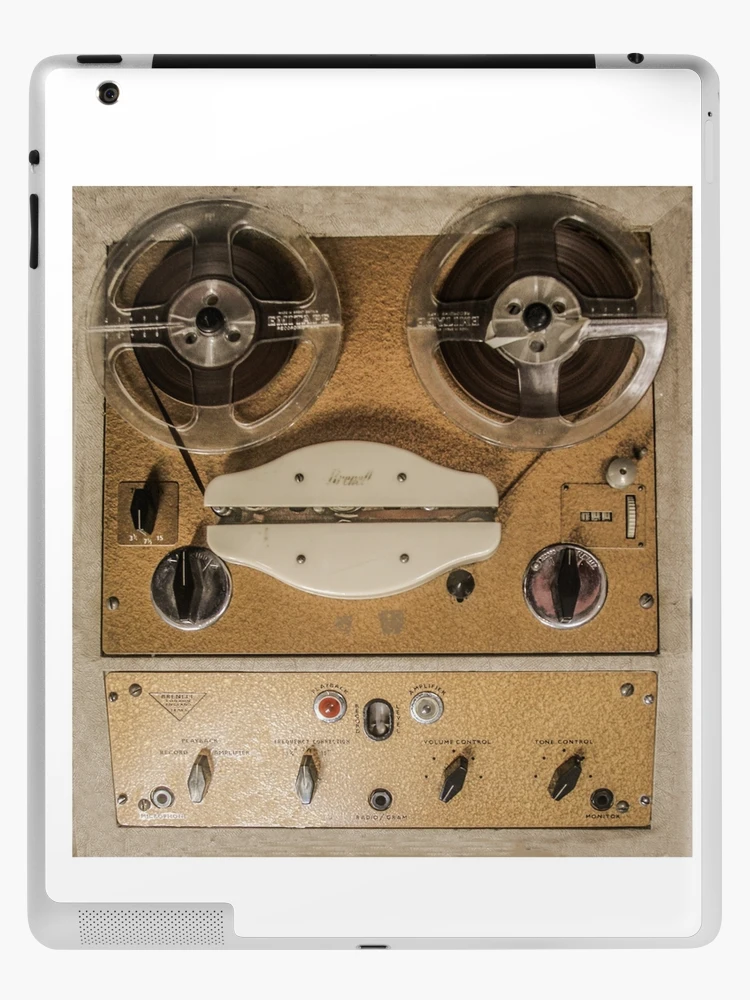 Vintage tape sound recorder reel to reel  iPad Case & Skin for