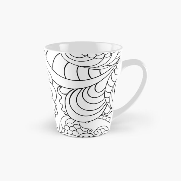 Item preview, Hippie Chic Black and White Zentangle Pattern  designed and sold by Veronika Bychkova.