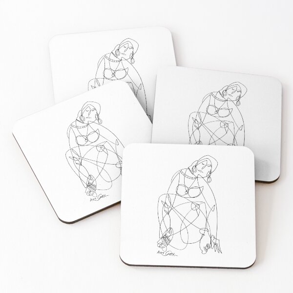 Item preview, Bejeweled Woman,1299B,27x40,Ink On Paper,ArtGuru designed and sold by Art Guru.