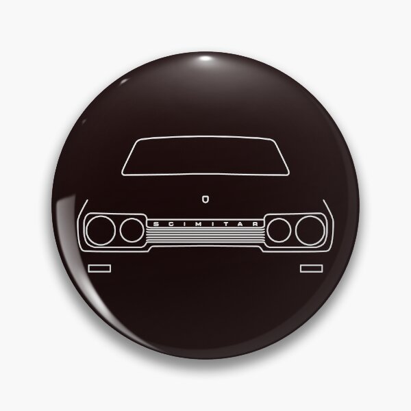Item preview, Reliant Scimitar classic car outline graphic (white) designed and sold by soitwouldseem.