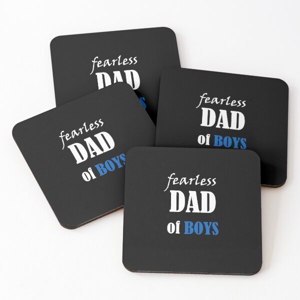 Item preview, Fearless Dad Of Boys Outfit Funny Daddy's Bday Father's Day Gift From Sons designed and sold by FunnySunny T-Shirts.