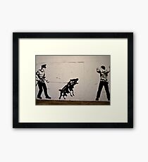 Cops and Robbers Mural Framed Print
