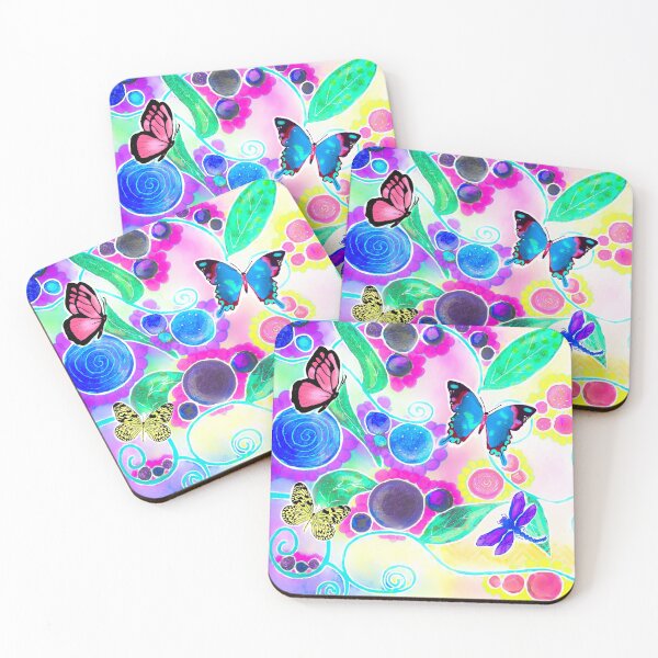 Item preview, Whimsical flowers and insects designed and sold by MelanieNad.