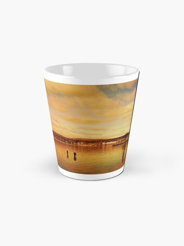 Thumbnail 2 of 4, Coffee Mug, Red Hudson - Hudson River Sunset Landscape designed and sold by OneDayArt.