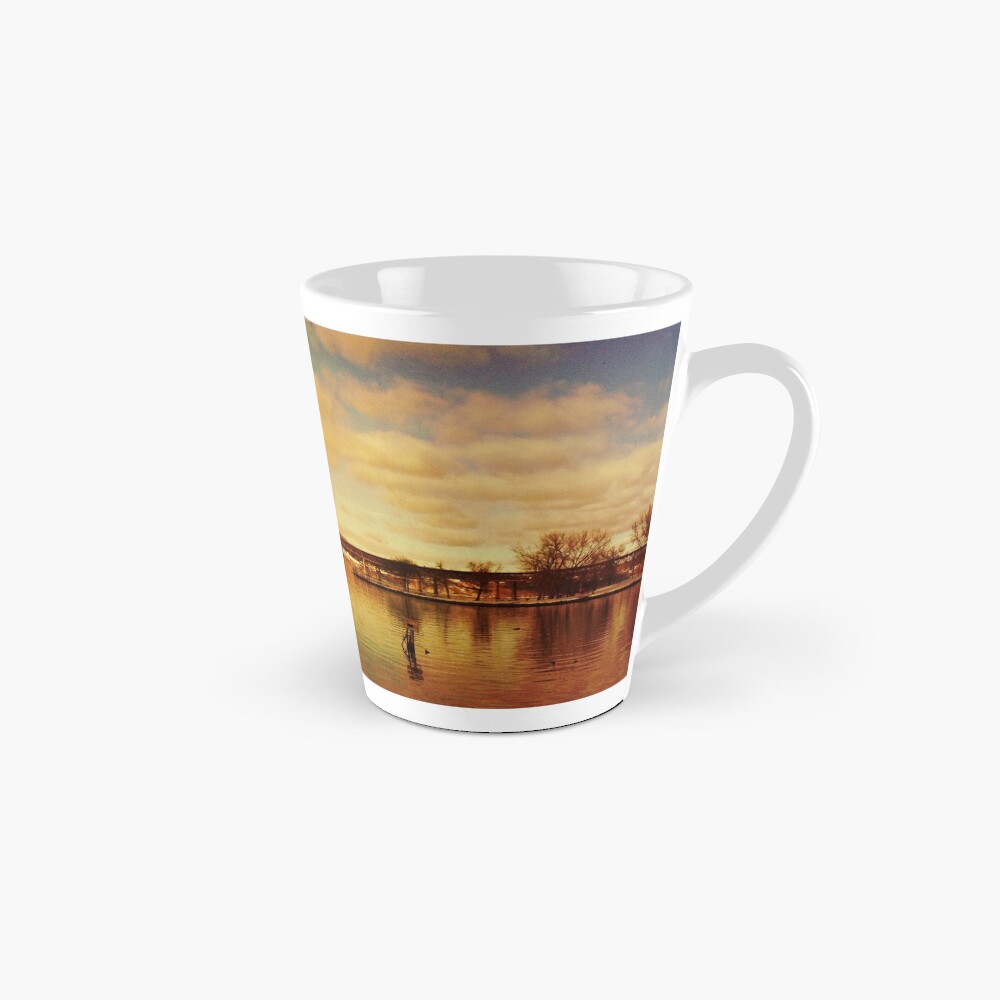 Red Hudson - Hudson River Sunset Landscape Mug