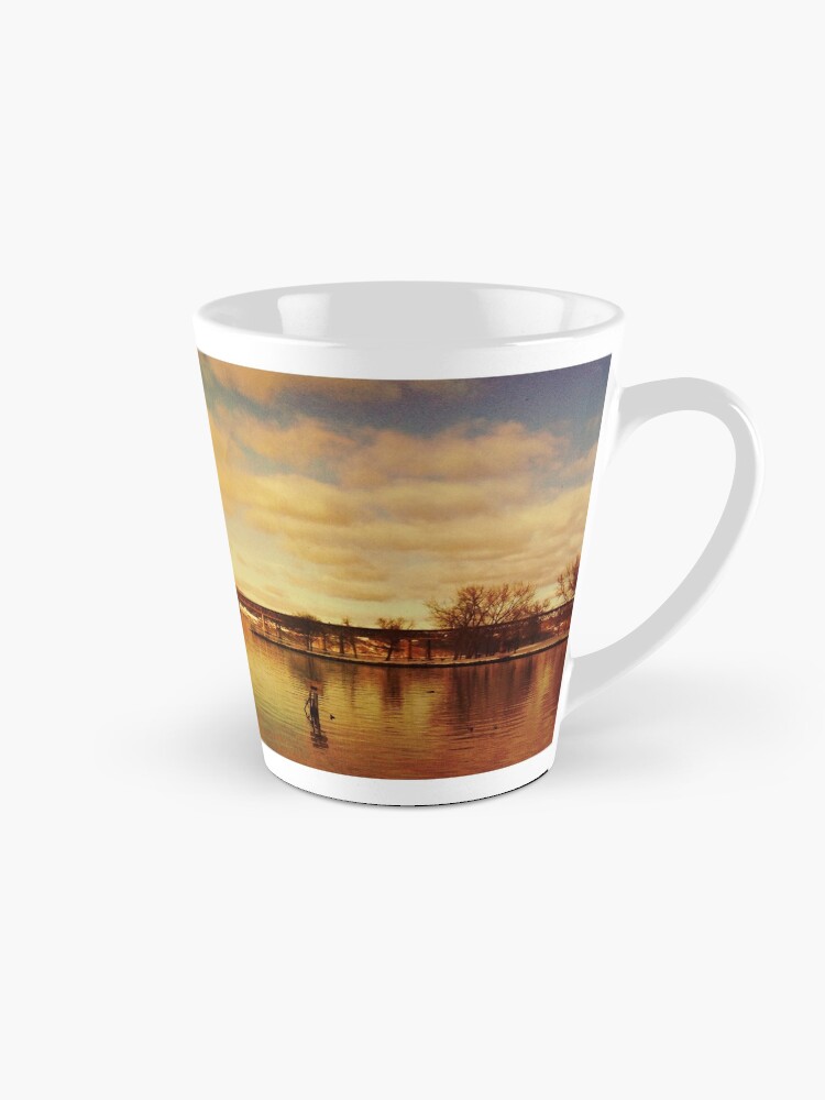 Thumbnail 1 of 4, Coffee Mug, Red Hudson - Hudson River Sunset Landscape designed and sold by OneDayArt.