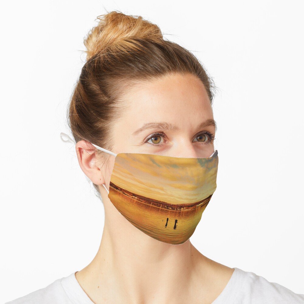 Red Hudson - Hudson River Sunset Landscape Mask