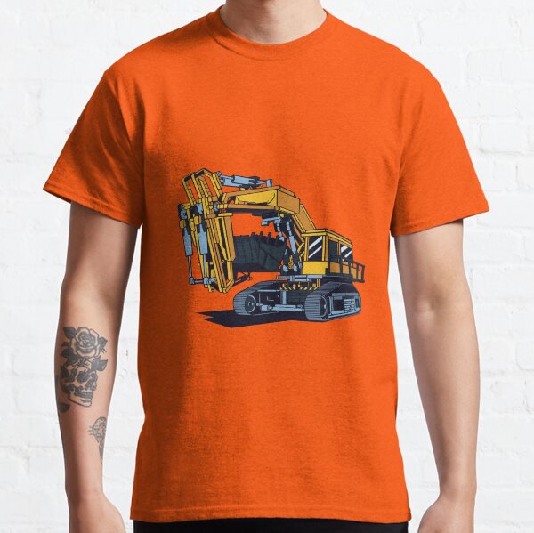 (1383) Excavator T-Shirt & Shorts Set - Size 2