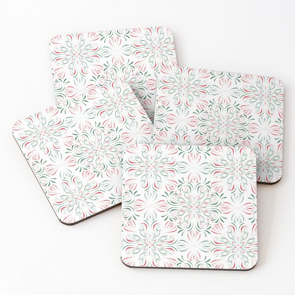 Item preview, Green and red fashion tiles vector pattern designed and sold by corner-shop.